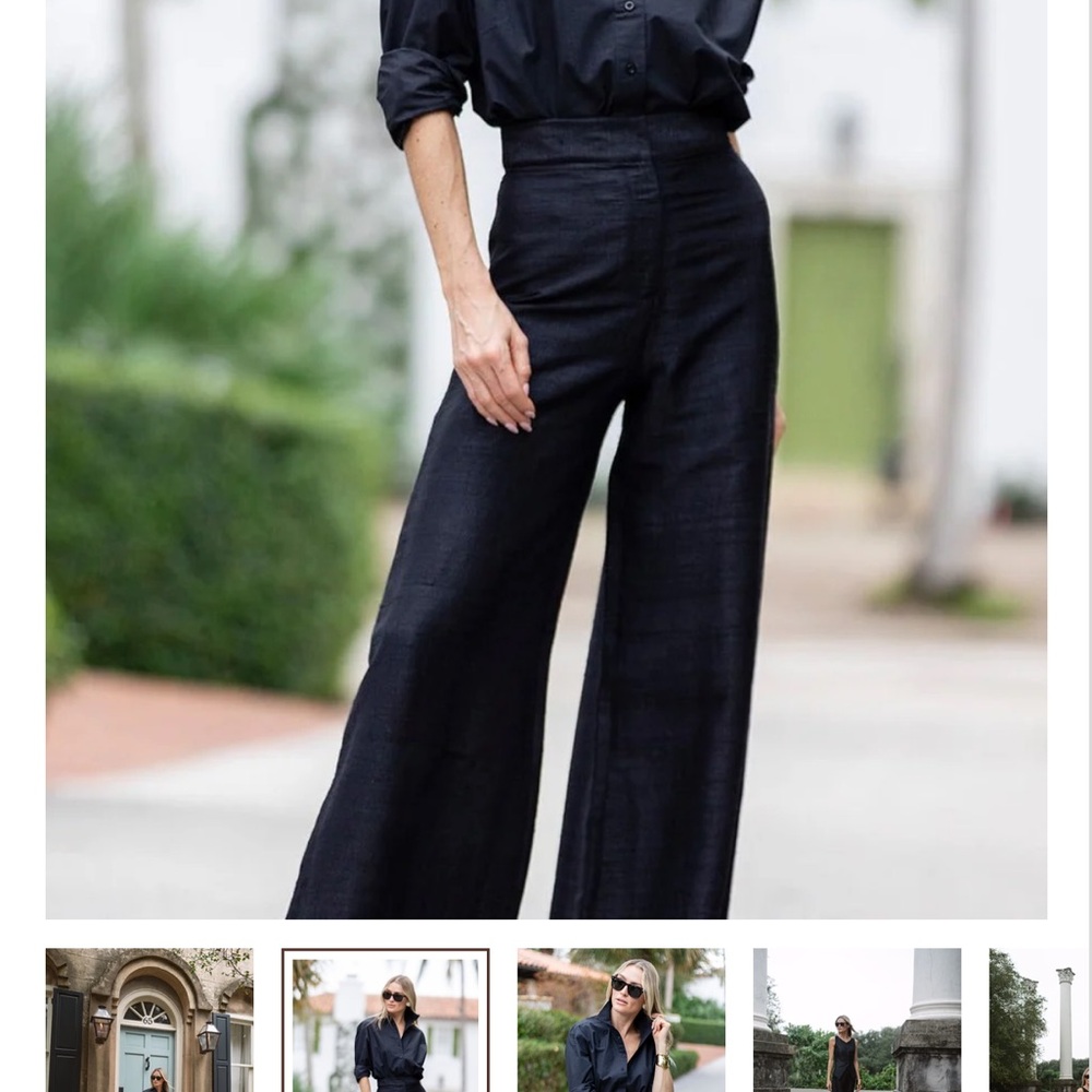 Julia amory Julia silk Wide-Leg Pants